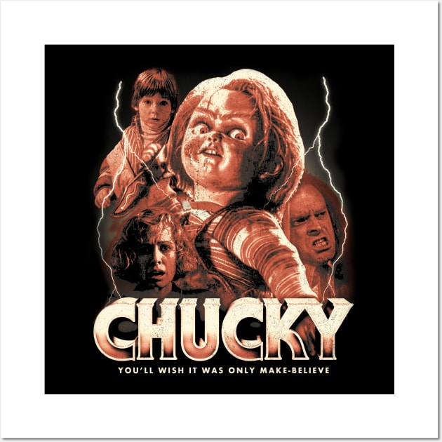 Chucky Wall Art by nickbaileydesigns